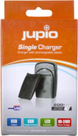 Jupio Single Battery Charger Single Charger JSC0010+JCP0018 Compatible with Canon NB-7L