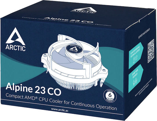 Arctic Alpine 23 CO Ψύκτρα Επεξεργαστή για Socket AM4/AM5 Λευκή