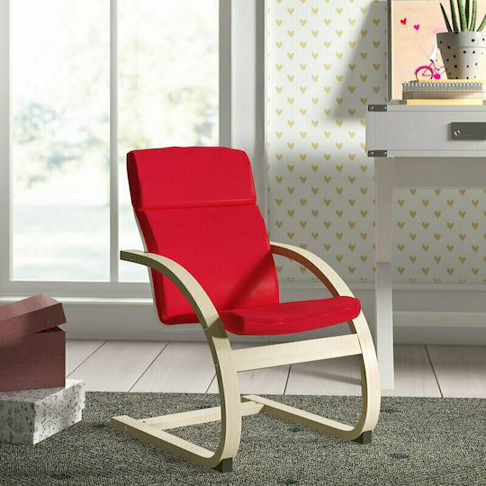 Παιδική Πολυθρόνα Relax Roy Κόκκινη 44x47x65εκ.