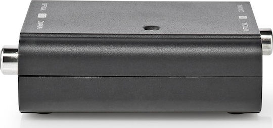 Nedis Μετατροπέας RCA male σε RCA / Toslink female 1τμχ ACON2507BK