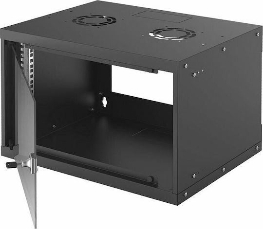 Intellinet Монтиран на стена Рак кабинет 6U 54x40x35.3см Черен 714143