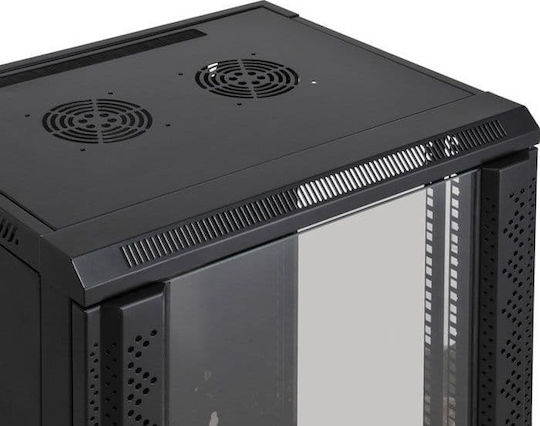 Intellinet Επιτοίχια Καμπίνα Rack 9U 57x45x50cm Μαύρο 711777