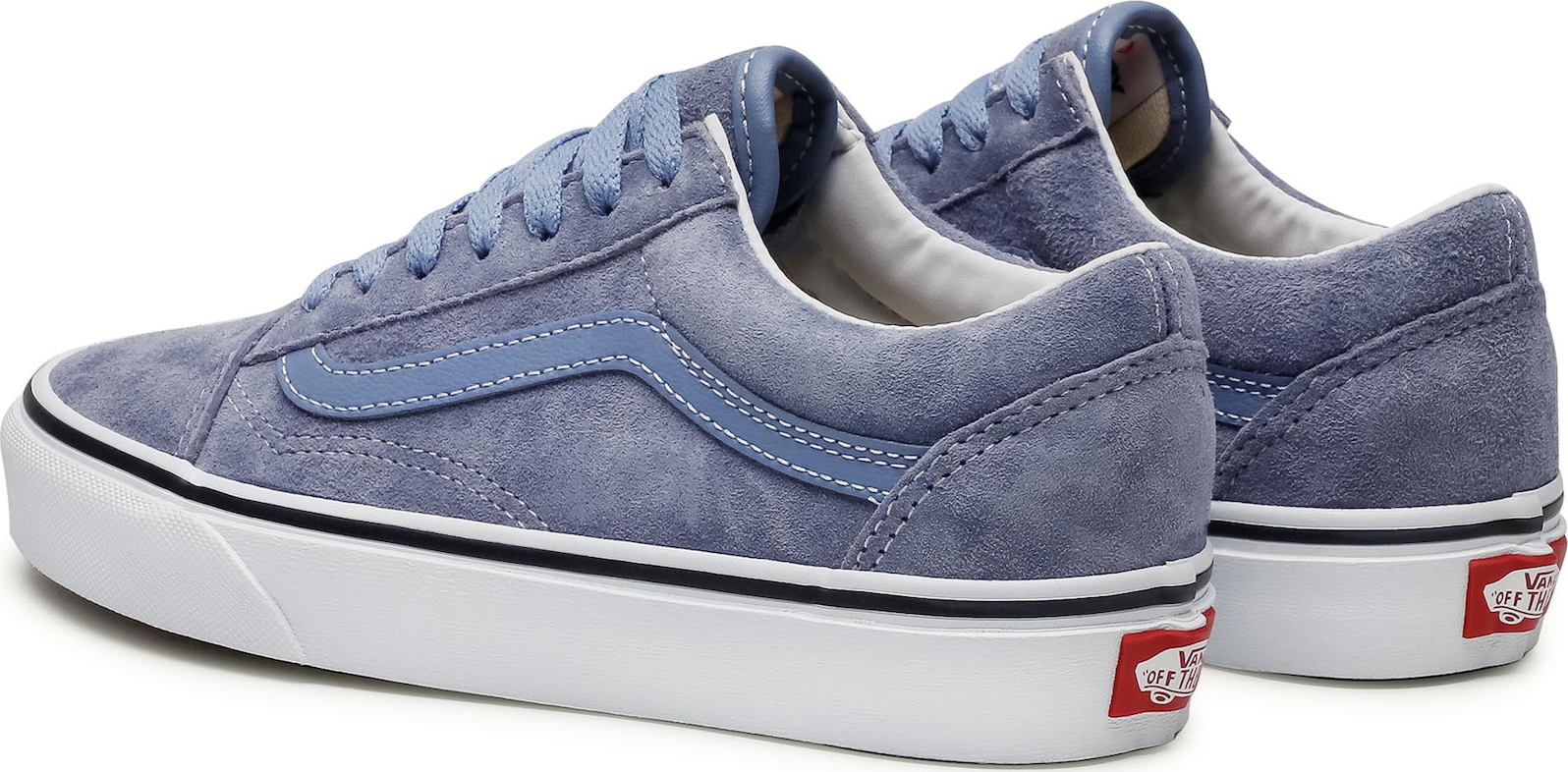 two tone denim vans