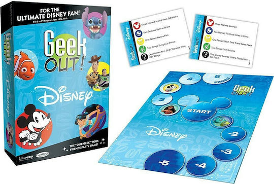 Board Game Disney Party Game Geek Out! for 2+ Players 10+ Years Old (EN) USAopoly