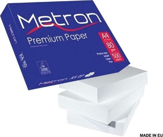 Metron Metron Premium Paper 80gr/m² A4 500 φύλλα