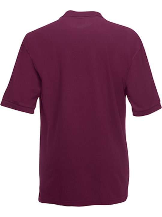 Fruit of the Loom Premium Men's Short Sleeve Promotional Blouse Burgundy