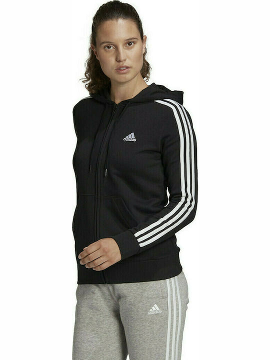 Essentials Women's Sweatshirt Jacket Hooded Black