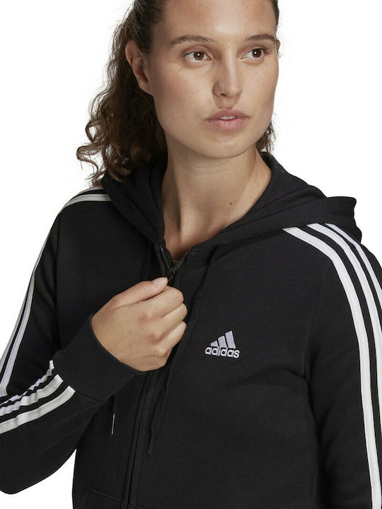 Essentials Women's Sweatshirt Jacket Hooded Black