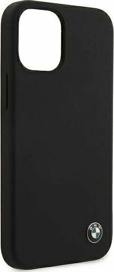 BMW Signature Back Cover Silicone Black (iPhone 12 mini)