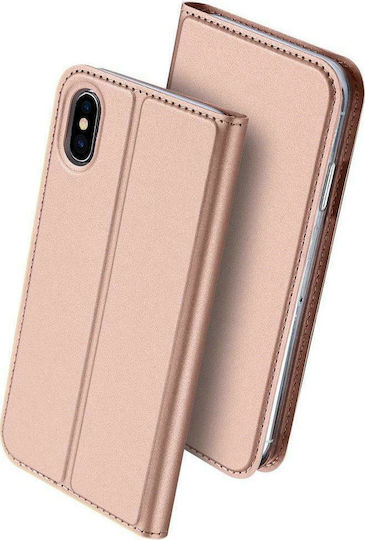 Dux Ducis Skin Pro Buchen Sie Synthetisches Leder Rosa (iPhone XS Max)