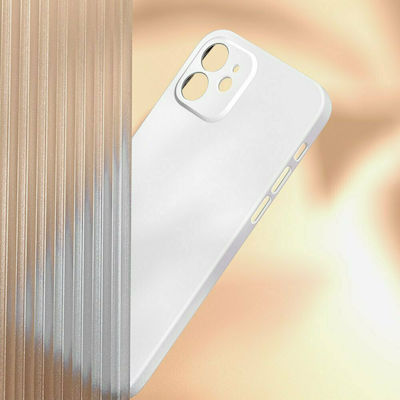 Baseus Liquid Silica Gel Silicone Back Cover White (iPhone 12 mini)