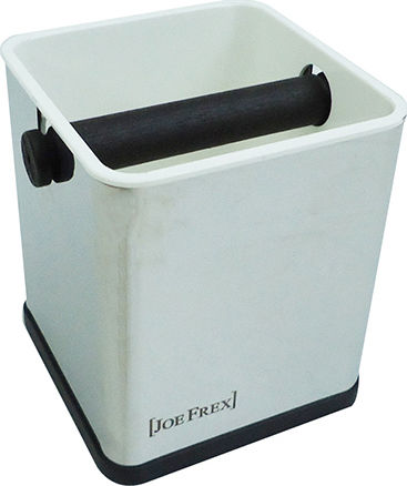 Joe Frex Metal S Edelstahl Abschlagbehälter 12x12x14cm
