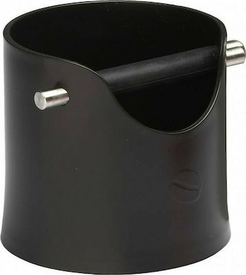 Crema Pro Small Knock Box Container from Silicone and Plastic 13.2x12.7x13.2cm Black