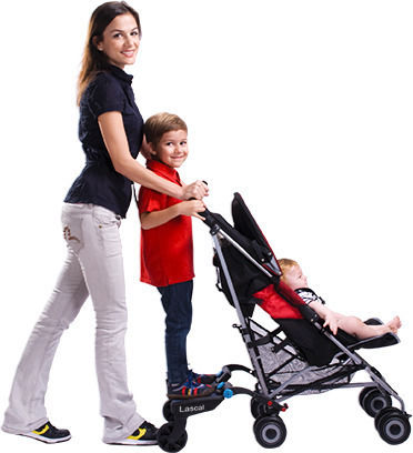 Lascal Buggy Board Stroller Black Buggy Board Mini