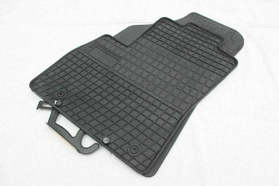 Frogum Front Mats 2pcs from Rubber for Peugeot Bipper Fiat Fiorino / Qubo Citroen Nemo Black