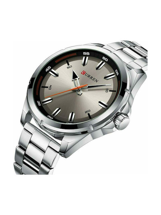 Curren Watch Battery with Silver Metal Bracelet