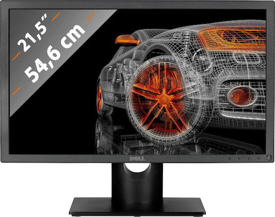 Dell E2220H TN Monitor 21.5" FHD 1920x1080 με Χρόνο Απόκρισης 5ms GTG