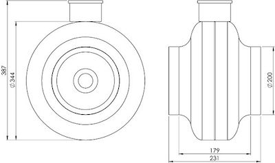 Europlast Industrial Ducts / Air Ventilator 200mm