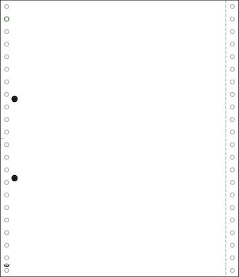 Typotrust Μηχανογραφικό Χαρτί με Αντίγραφο 3τυπο 24 x 20 (Λ/Κ/Ρ) Endlospapier MX17