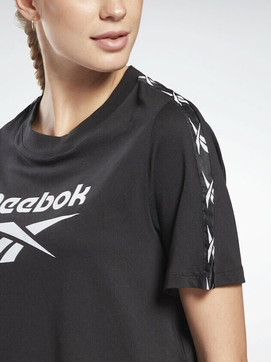 Essentials Tape Pack Women's Crop Top Cotton Short Sleeve Black