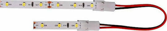 V-TAC Conector pentru benzi LED Flexibil pentru bandă LED de 8 mm cu cablu 2657