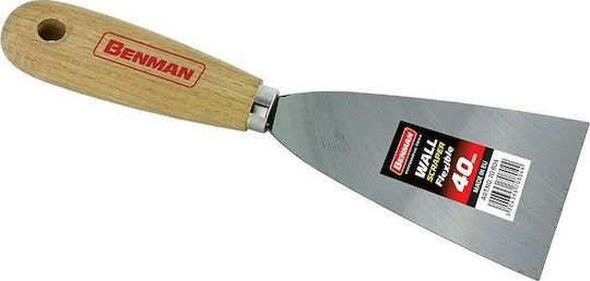 Benman Joint Knife Metallicός 70mm with Wooden Handle 70807