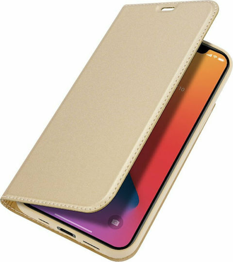 Dux Ducis Skin Pro Book Δερματίνης Χρυσό (iPhone 12 / 12 Pro)