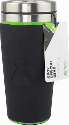 Paladone Travel Mug Ποτήρι Θερμός XBox σε Μαύρο χρώμα 0.45lt