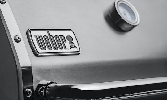 Weber Genesis II SP-435 Газово Барбекю Чугунена Решетка 86брx48брсм. с 4 бр 14.07кВт и Страничен Нагревател