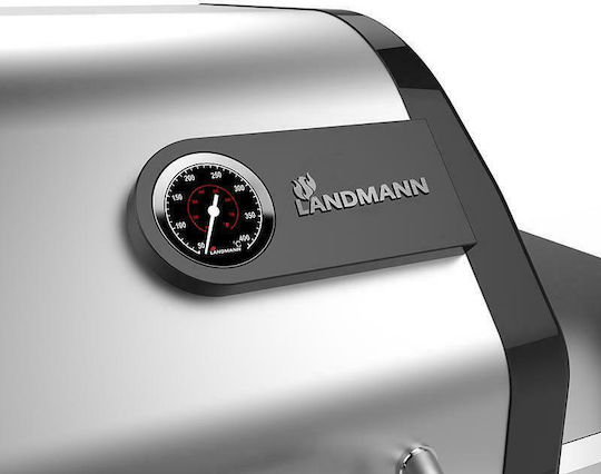 Landmann Triton PTS + Газово Барбекю Чугунена Решетка 80брx44брсм. с 5 бр 17.5кВт и Страничен Нагревател Инфрачервена