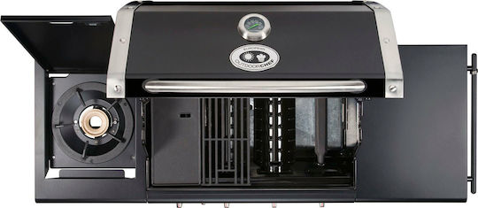 Outdoorchef Australia 325G Grătar pe gaz Grătar 46.5bucx44.5buccm cu 3 buc 11.7kW și Arzător Lateral