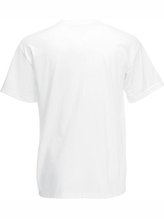 Fruit of the Loom Original T Ανδρικό Διαφημιστικό T-shirt Κοντομάνικο σε Λευκό Χρώμα