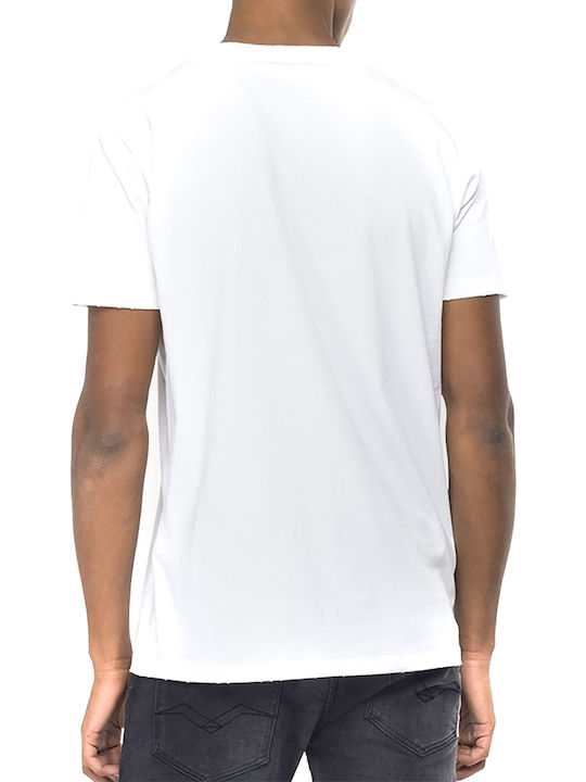 Replay Not Ordinary People Men's Short Sleeve T-shirt White