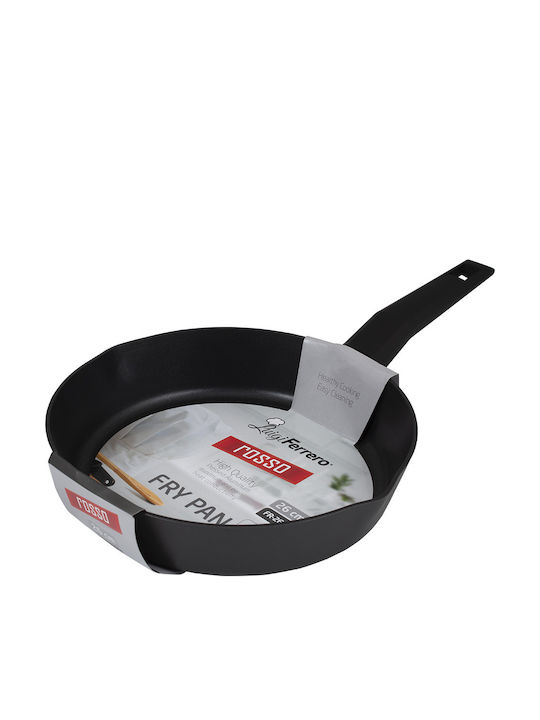 Luigi Ferrero Red Aluminum Pan with Non-Stick Interior Coating 26cm