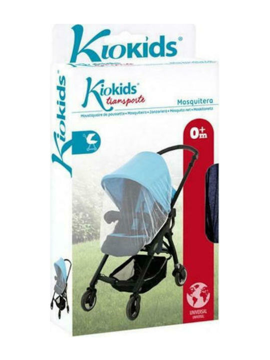 Kiokids Κουνουπιέρα Καροτσιού από Τούλι με Λάστιχο Λευκή