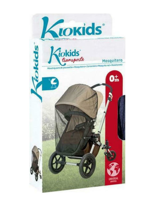 Kiokids Mosquito Net for Stroller Tulle 1911 with Elastic Black 130x42x20cm