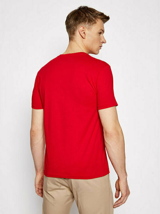 Ralph Lauren Ανδρικό T-shirt Κόκκινο Μονόχρωμο