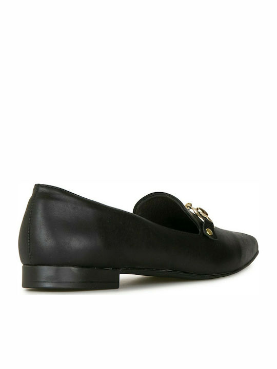 Silia D 1911 Γυναικεία Loafers σε Μαύρο Χρώμα
