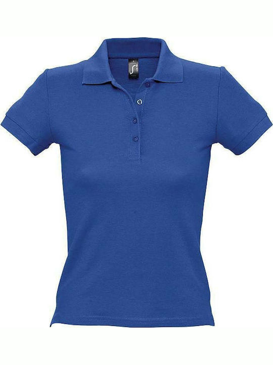 Sol's People Women's Short Sleeve Promotional Blouse Royal Blue