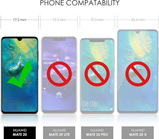 Terrapin Carbon Fibre Back Cover Σιλικόνης Μαύρο (Huawei Mate 20)