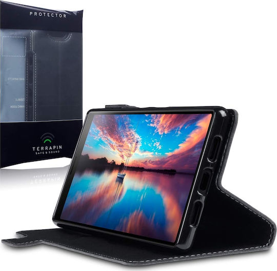 Terrapin Genuine Leather Low Profile Wallet Δερμάτινο Μαύρο (Xperia 10 Plus)