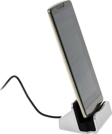 Charging Stand and Cable micro USB in White color (XBX-01)