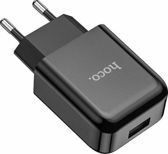 Hoco Ladegerät ohne Kabel mit USB-A Anschluss Schwarzs (N2 Vigour)