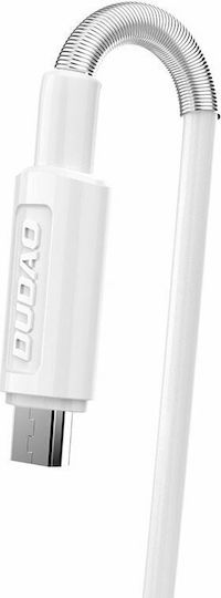 Dudao Ladegerät mit 2 USB-A Anschlüsse und Kabel Micro-USB Weißs (A2EU)