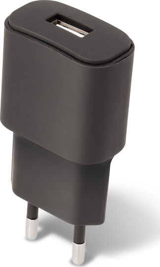 Forever Încărcător Fără Cablu cu Port USB-A Negruς (TC-01)