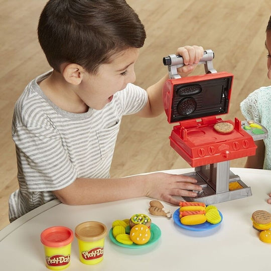 Hasbro Play-Doh Knete - Grill n' Stamp Spiel-Set für 3+ Alter, 6 Stück