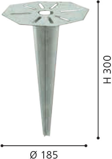 Eglo Cuba Mounting Base for Lighting Fixtures Nail Silver 88744