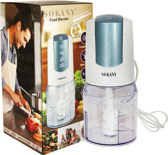 Sokany SM-400 Πολυκόπτης Multi 400W με Δοχείο 500ml Λευκός