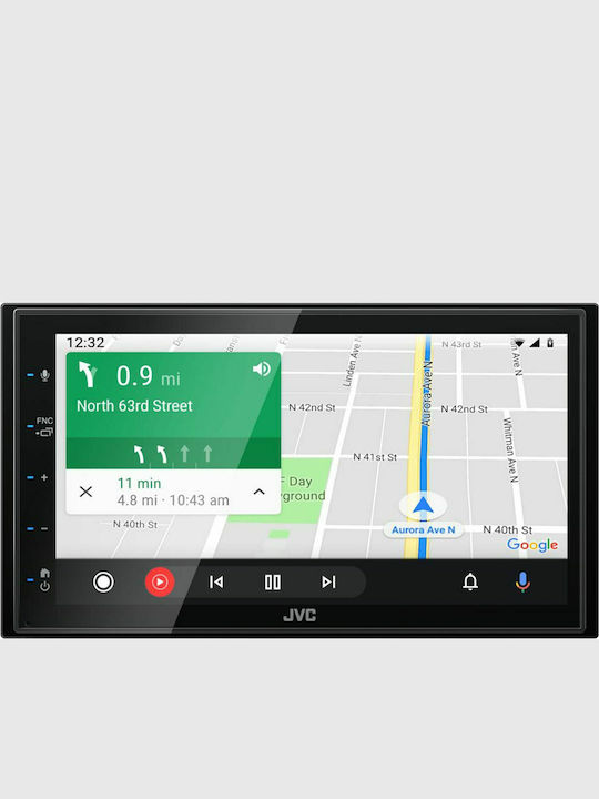JVC Sistem Audio Auto 2DIN (Bluetooth/USB/AUX/WiFi/GPS/Apple-Carplay/Android-Auto) cu Ecran Tactil 6.8"