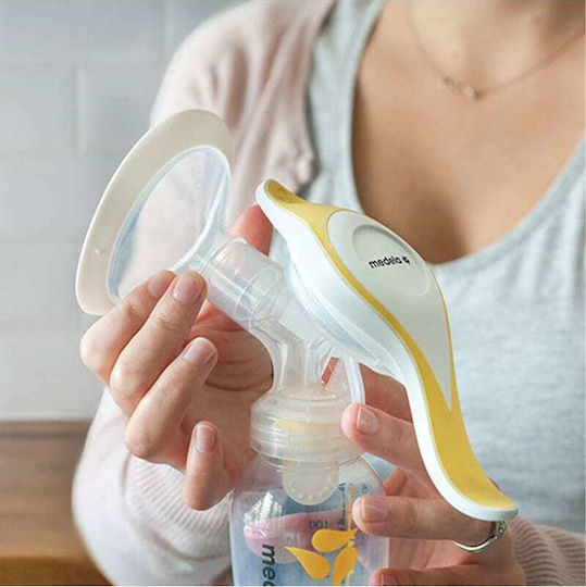 Medela Manual Single Breast Pump Harmony Flex Yellow 150ml